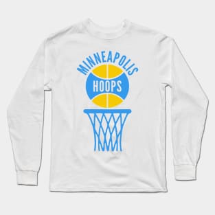 Retro Minneapolis Hoops Logo Long Sleeve T-Shirt